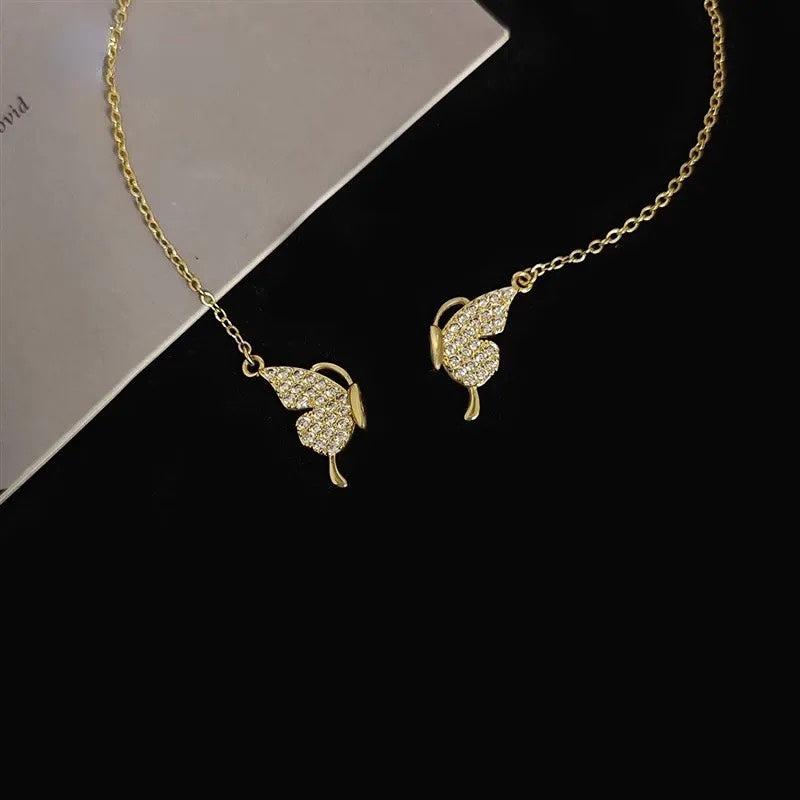 Magnetische Schmetterling Patchwork-Halskette