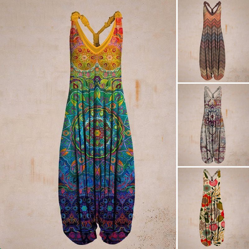 Overall mit buntem Muster