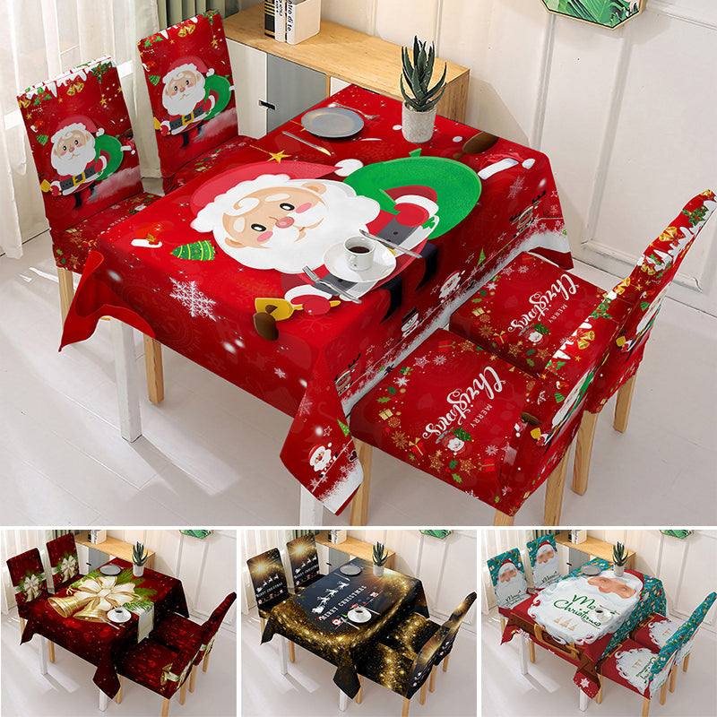 🎅FRÜHER WEIHNACHTSVERKAUF🎅 Weihnachten Tischdecke Stuhlabdeckung Dekoration