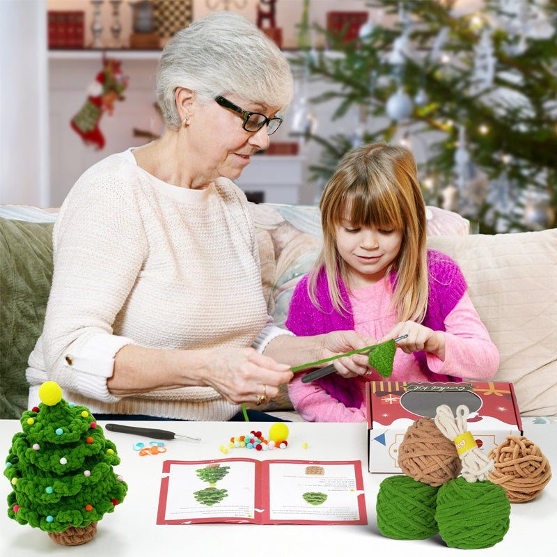 Weihnachtsbaum-DIY-Strickset