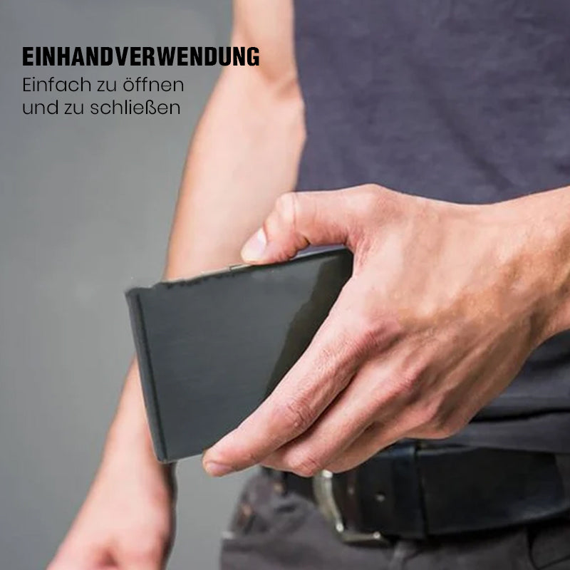 Ultradünnes Kartenetui mit Diebstahl- und Entmagnetisierungsschutz