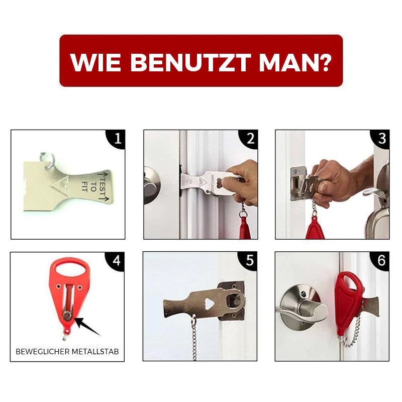 Tragbares Sicherheitstürschloss