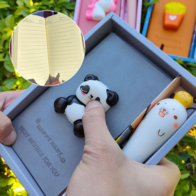 Entzückendes Panda Dekompressions-Notizbuch Set