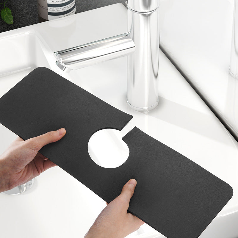 Absorbierende Matte für Wasserhähne aus Kieselgur