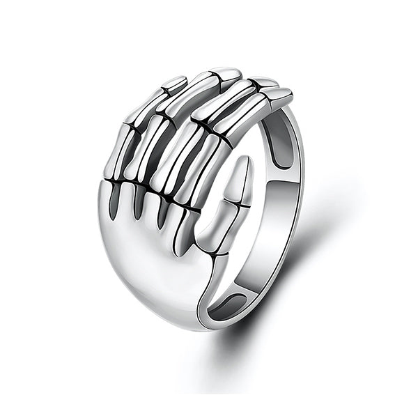 Verstellbare Skeletthand Ring