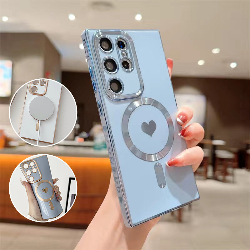 Liebesherz-Beschichtung Magnetische Handyhülle für Samsung