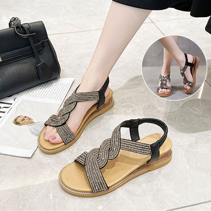 Rutschfeste weiche Sohle Strasssteinen Schuhe