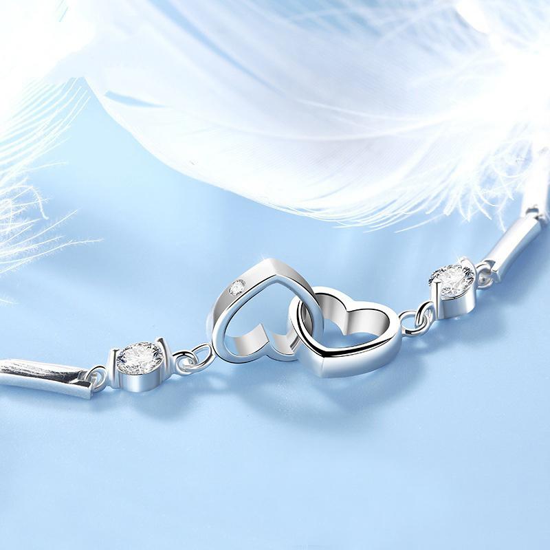 Doppeltes Herz Armband