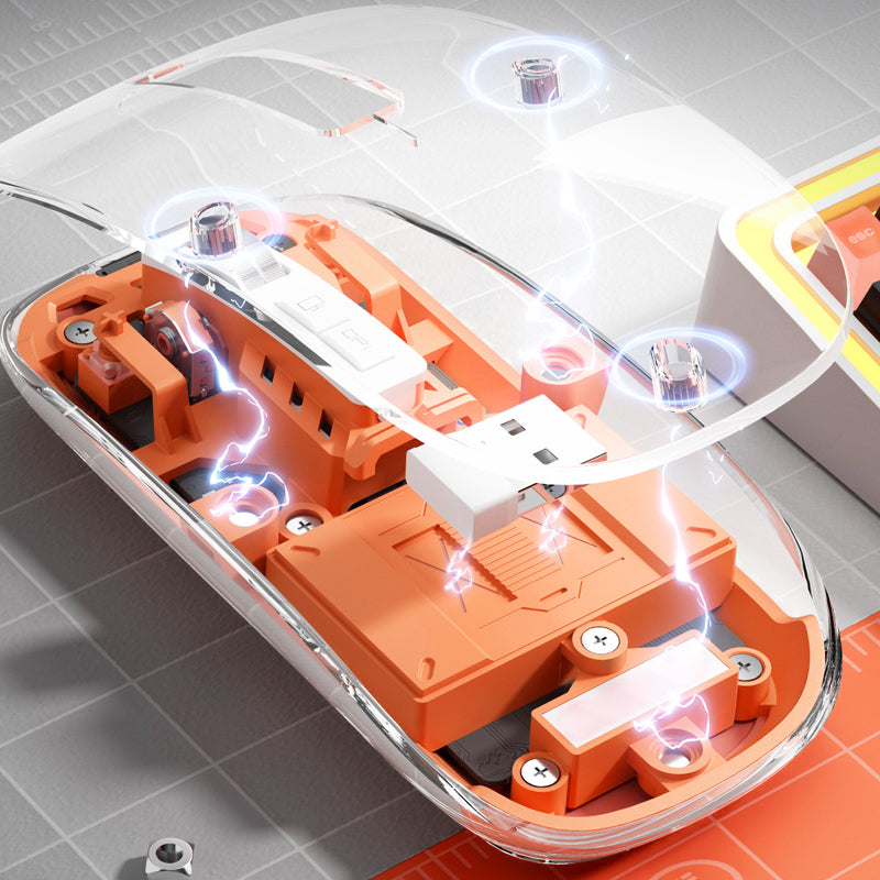 Kabellose transparente Bluetooth-Maus