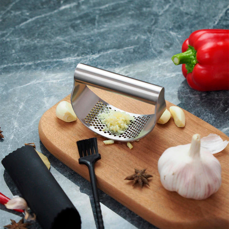 Knoblauchpresse aus Edelstahl