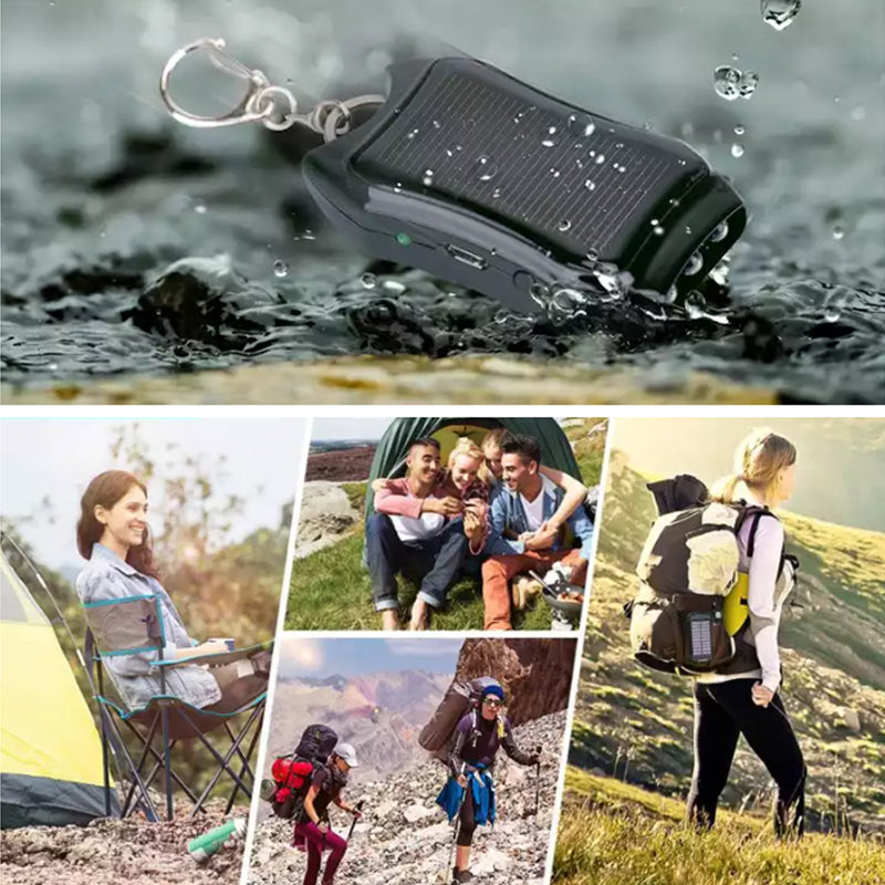 Tragbarer Mini Solar Powerbank Schlüsselanhänger