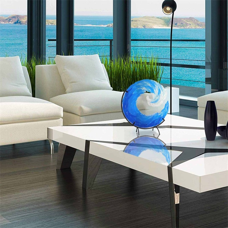 Meer Wellen Glasskulptur