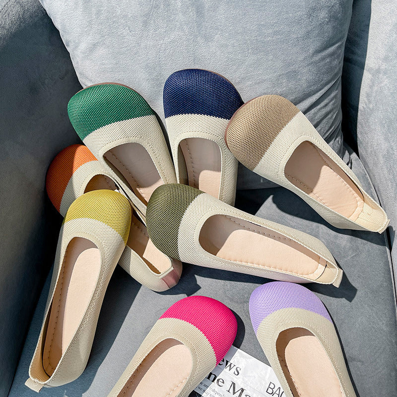 Damen Atmungsaktive flache Schuhe