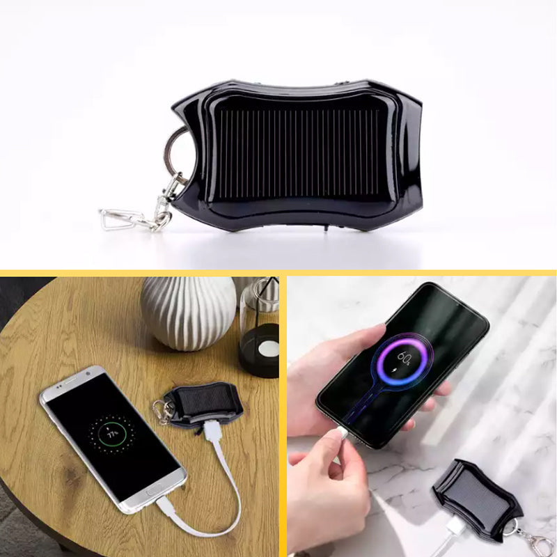 Tragbarer Mini Solar Powerbank Schlüsselanhänger