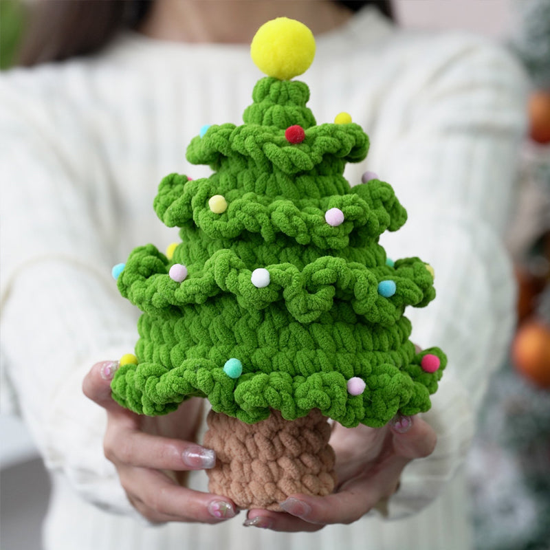 Weihnachtsbaum-DIY-Strickset