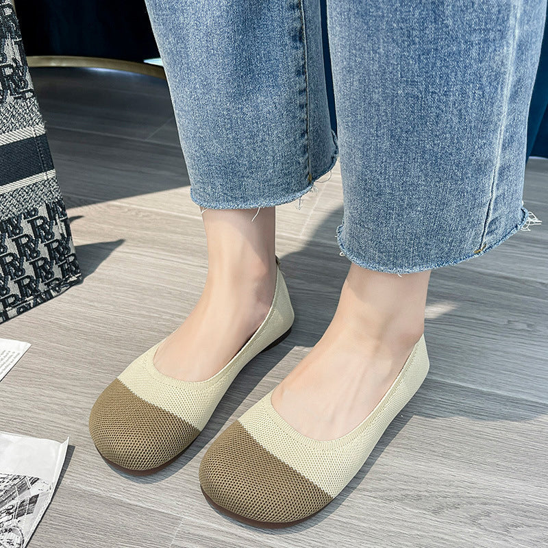 Damen Atmungsaktive flache Schuhe
