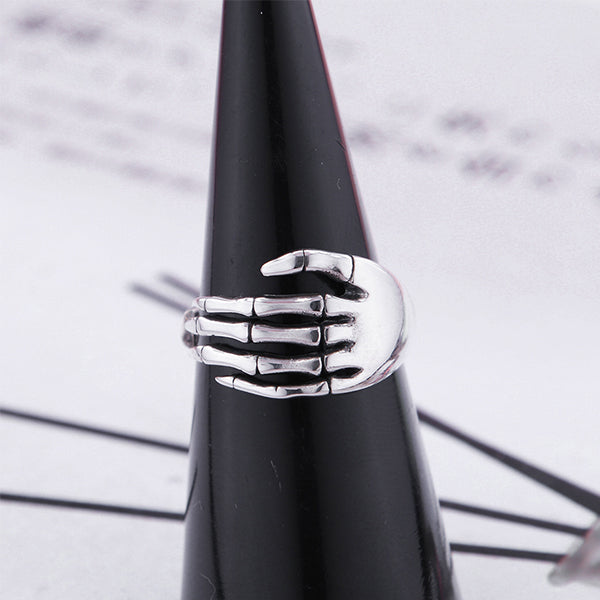 Verstellbare Skeletthand Ring
