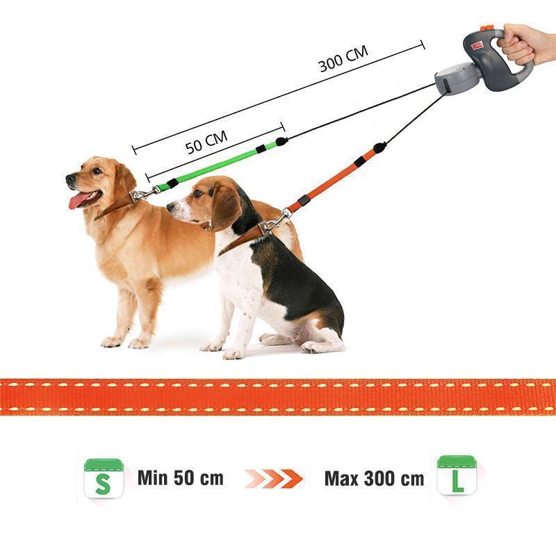 Doppelkopf Hundeleine