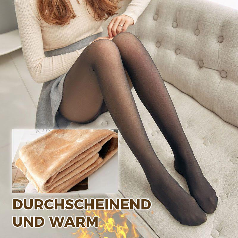 Flawless Legs Gefälschte durchscheinende warme Fleece-Strumpfhose