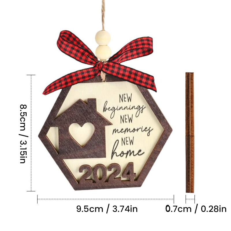 Neues Zuhause-Ornament, Weihnachtsfeiertage 2023/2024