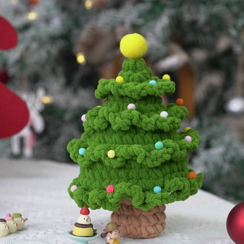 Weihnachtsbaum-DIY-Strickset