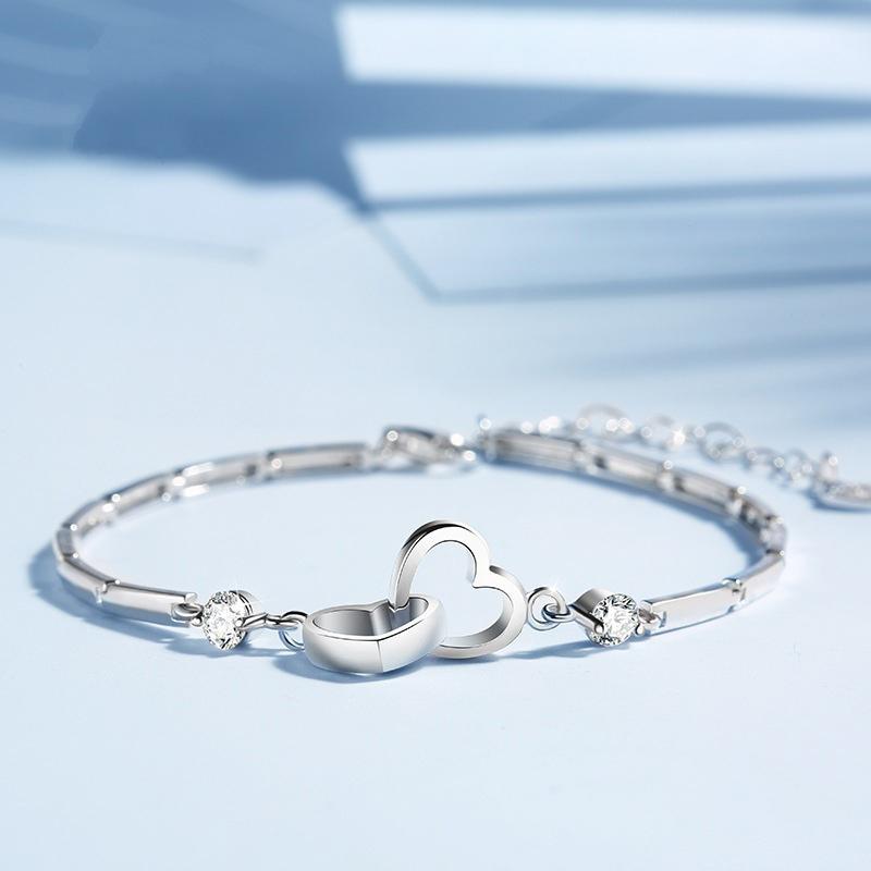 Doppeltes Herz Armband