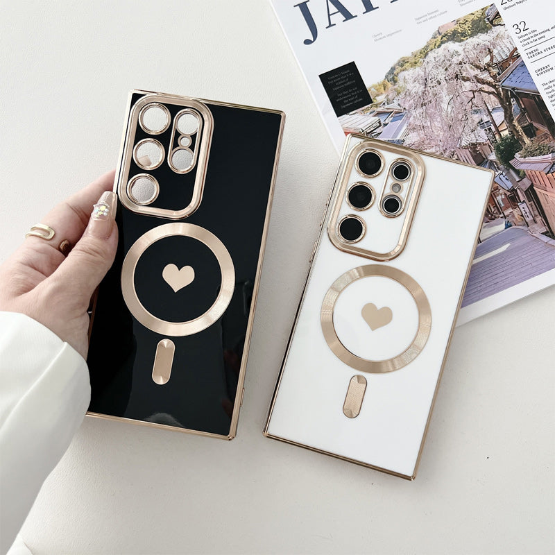 Liebesherz-Beschichtung Magnetische Handyhülle für Samsung