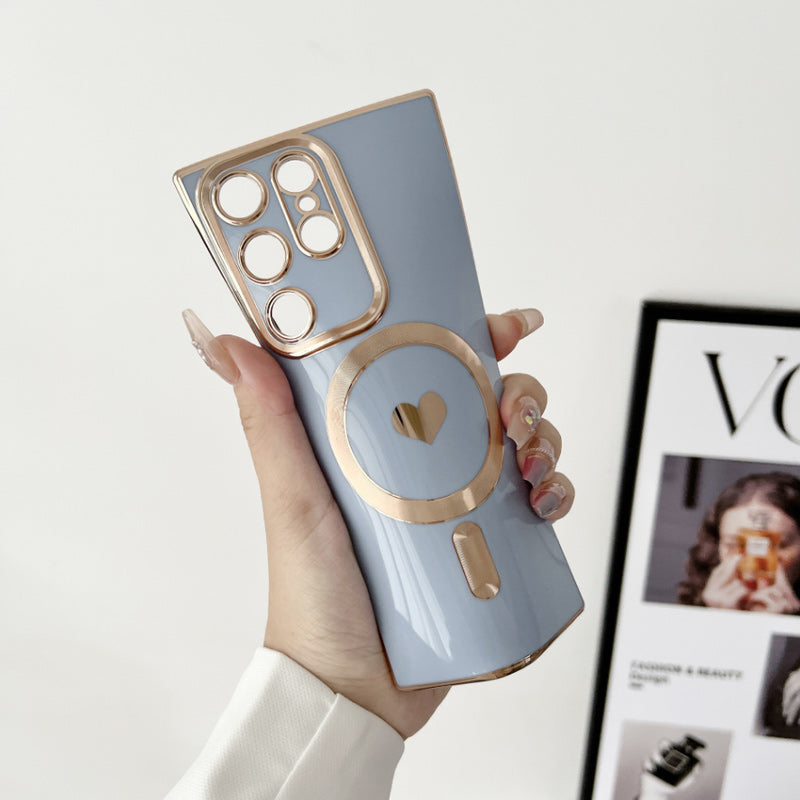 Liebesherz-Beschichtung Magnetische Handyhülle für Samsung