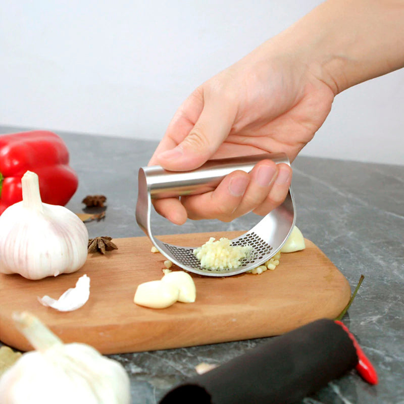Knoblauchpresse aus Edelstahl