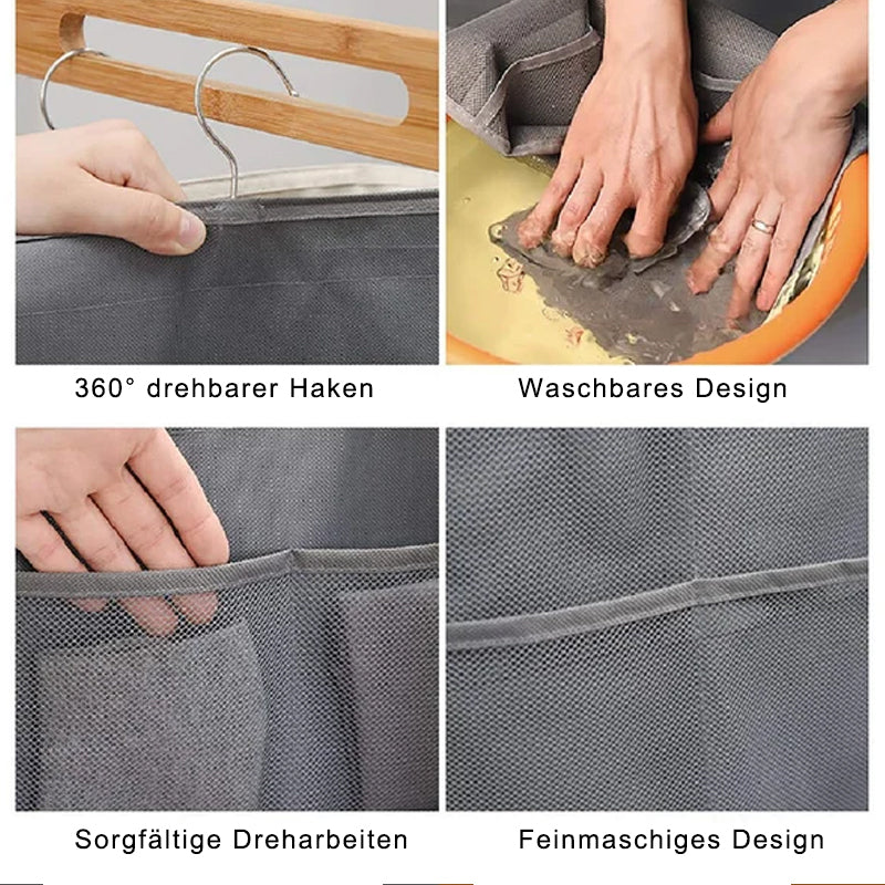 Doppelseitige Wandregal-Garderoben-Aufbewahrungstaschen