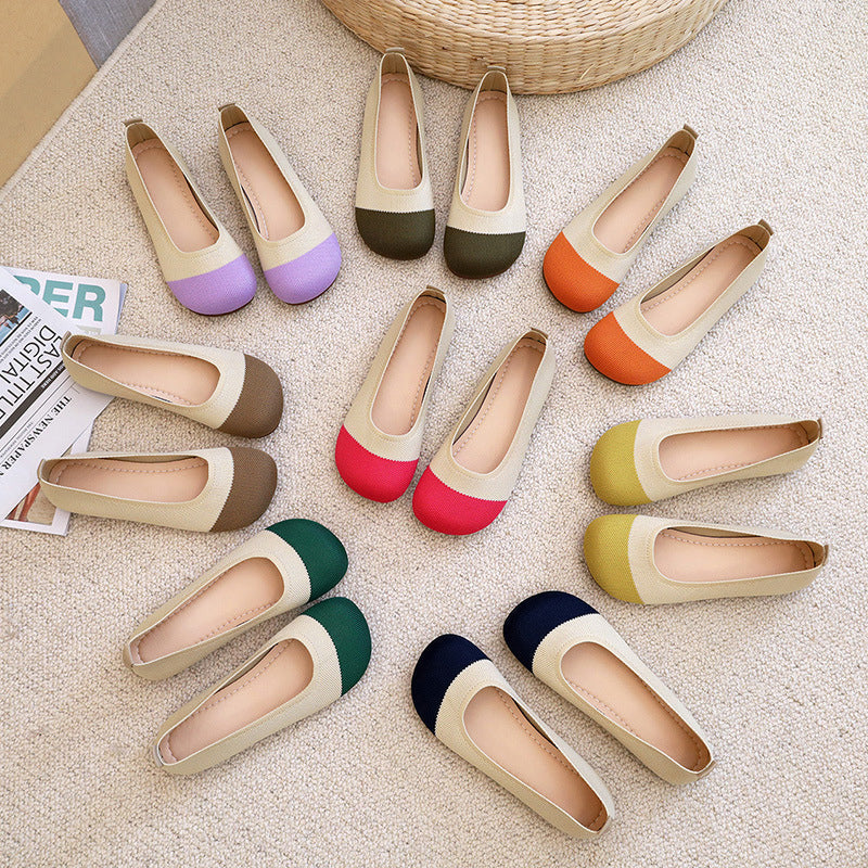 Damen Atmungsaktive flache Schuhe