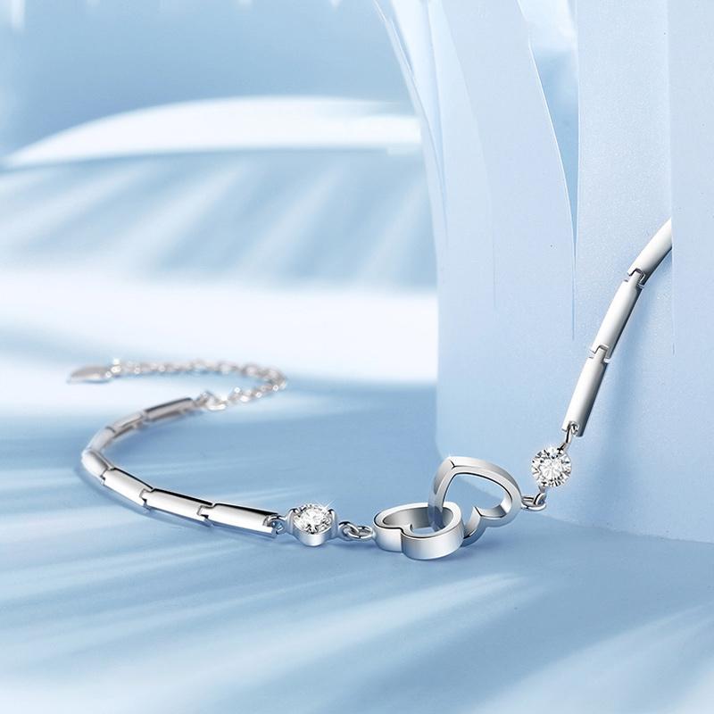Doppeltes Herz Armband