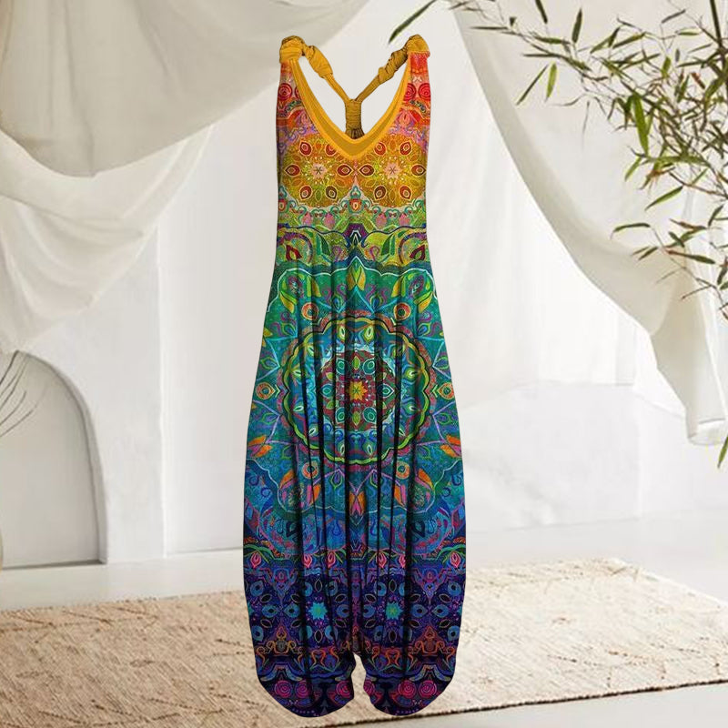 Overall mit buntem Muster