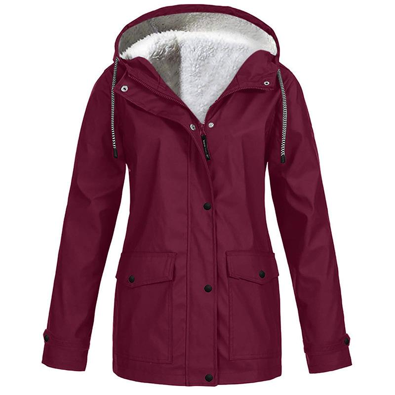 Winddichte Fleece Winter Jacke