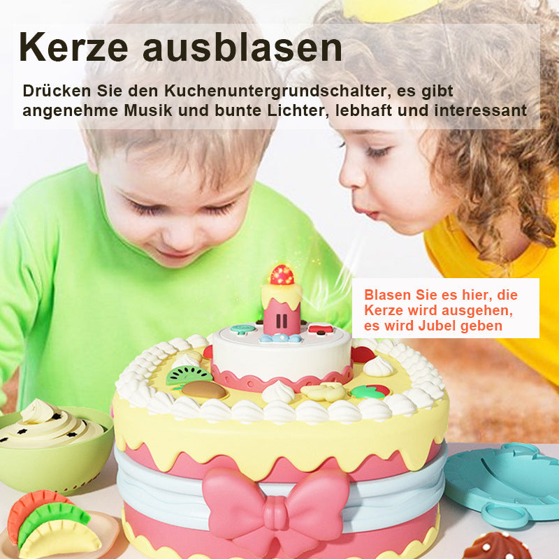 Kuchen Handgemacht Gefärbter Ton Set