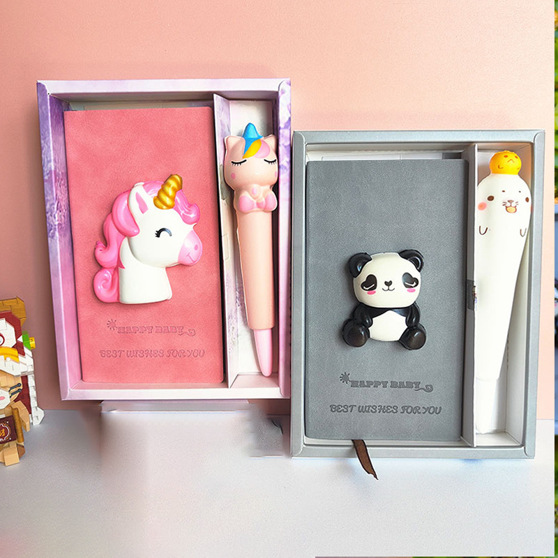 Entzückendes Panda Dekompressions-Notizbuch Set