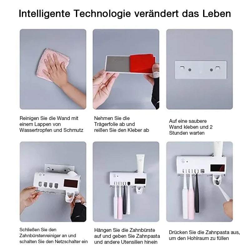 Intelligenter UV-sterilisierender Zahnbürstenhalter