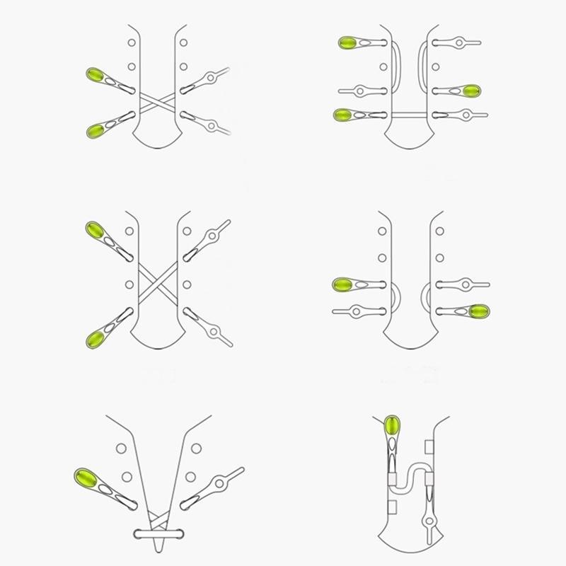 Einfache Schnürsenkel (Einheitsgröße) 12 PCS SET