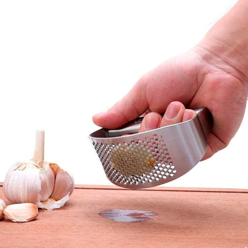 Knoblauchpresse aus Edelstahl