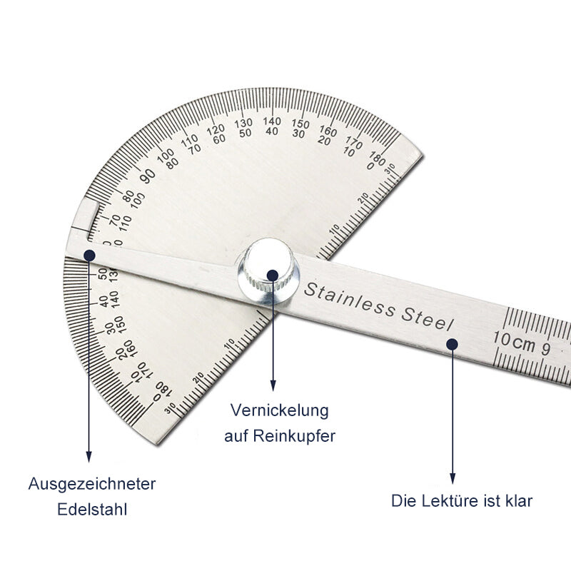 Winkelmesser aus Edelstahl