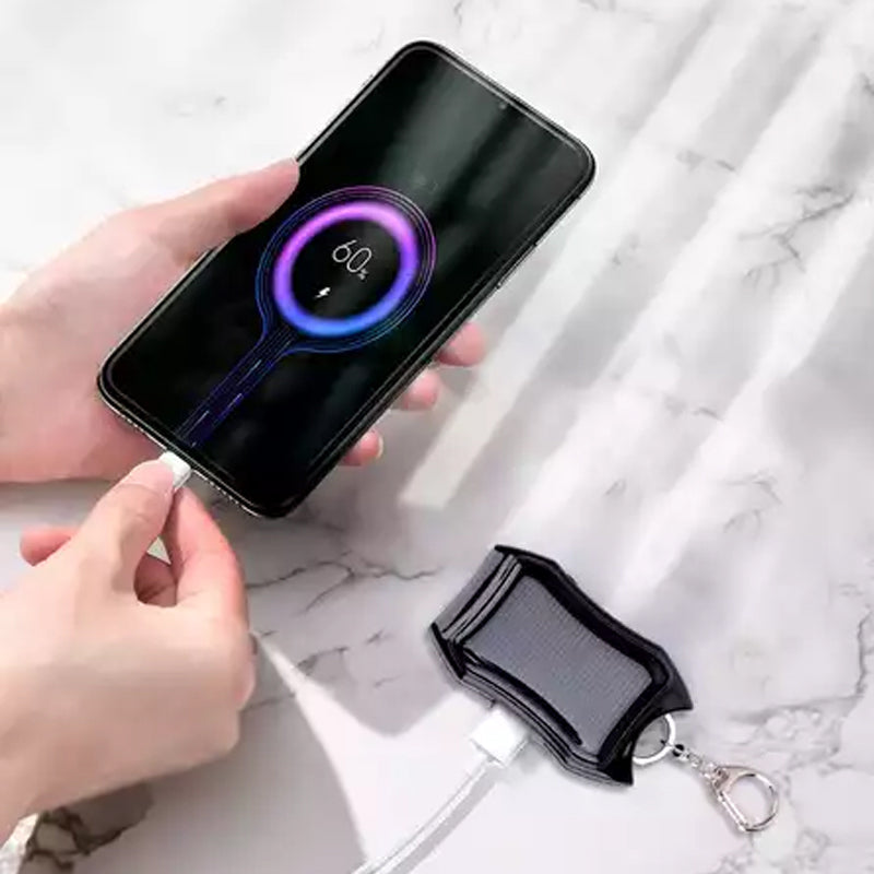 Tragbarer Mini Solar Powerbank Schlüsselanhänger