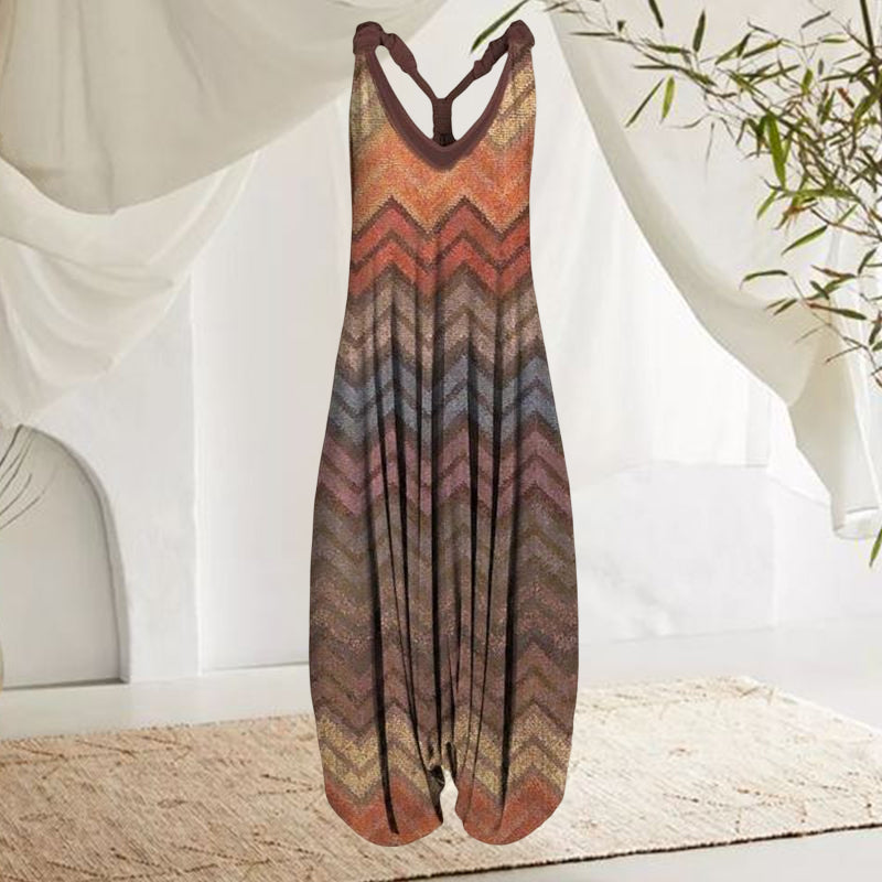 Overall mit buntem Muster
