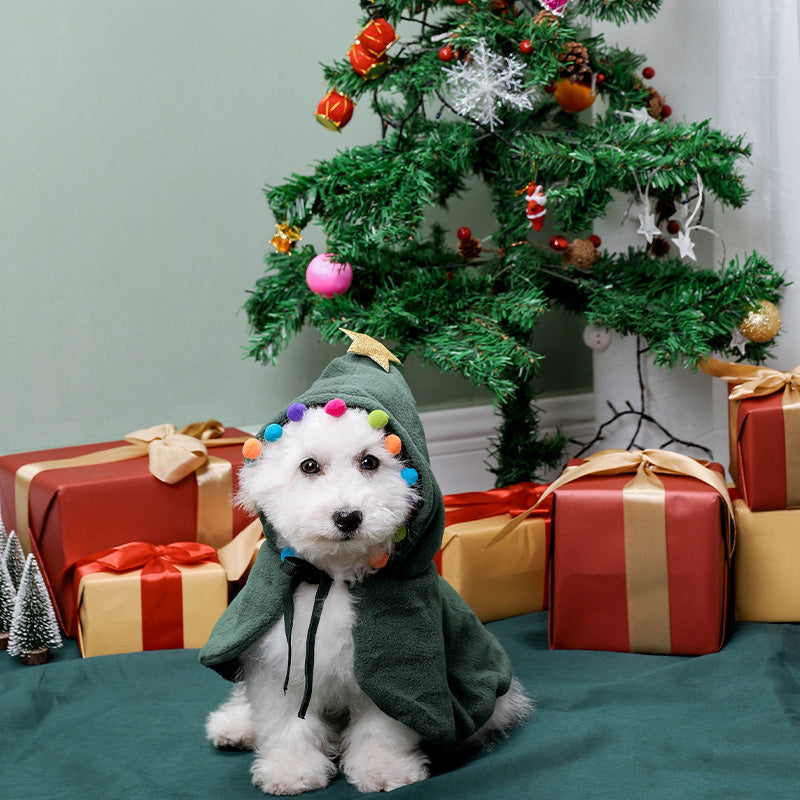 Katze Hund Weihnachten Cape Poncho