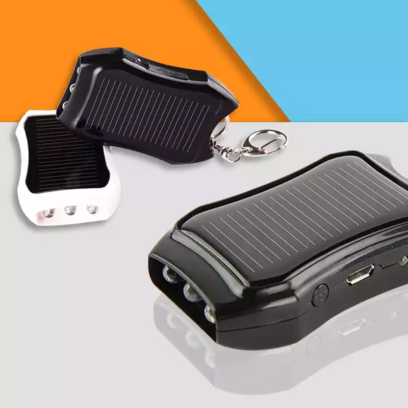 Tragbarer Mini Solar Powerbank Schlüsselanhänger