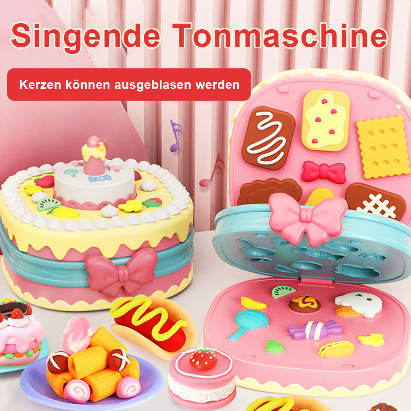 Kuchen Handgemacht Gefärbter Ton Set