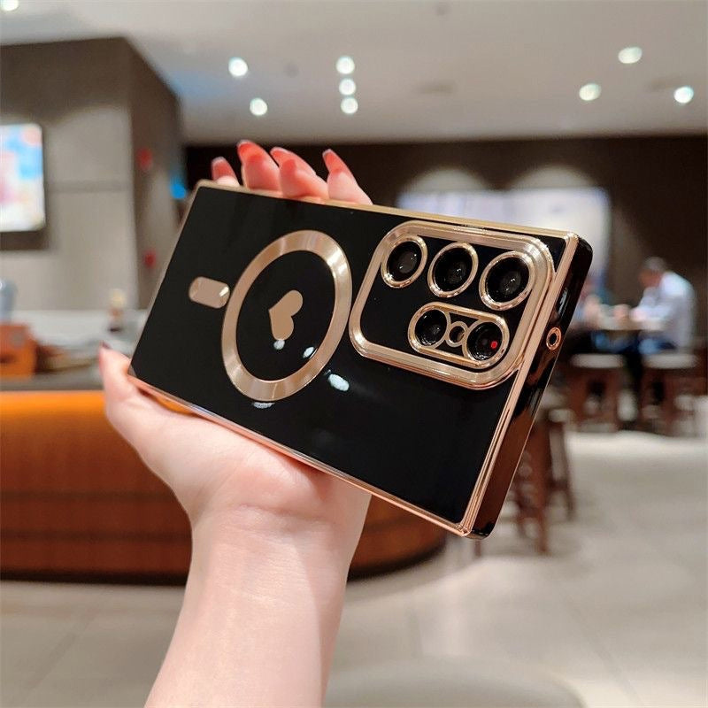 Liebesherz-Beschichtung Magnetische Handyhülle für Samsung