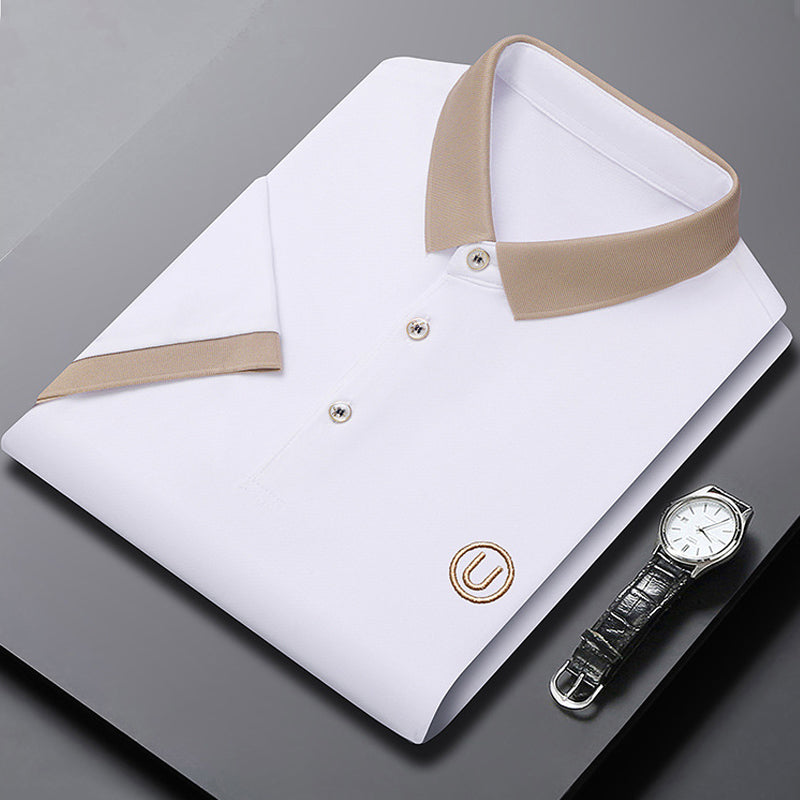 Business-Casual Besticktes Poloshirt