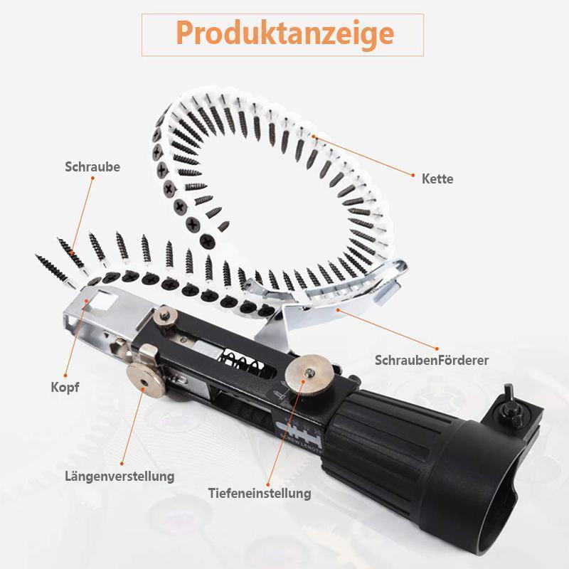 Automatische Schraubenkette Nail Gun Adapter für Bohrmaschine - hallohaus