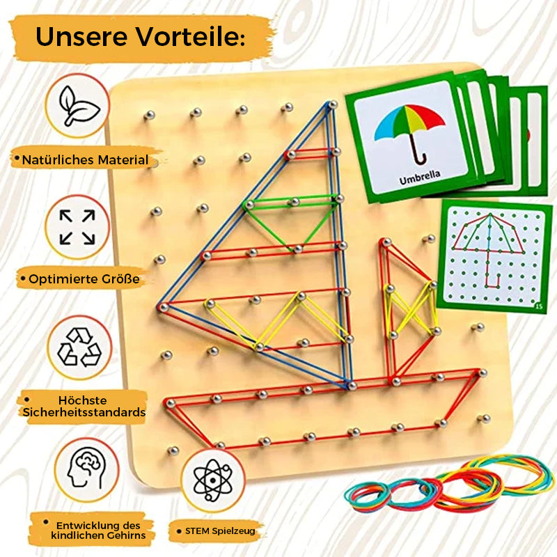 Geoboard aus Holz