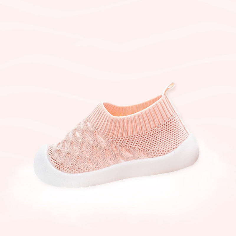 Rutschfeste Babyschuhe mit Mesh-Material